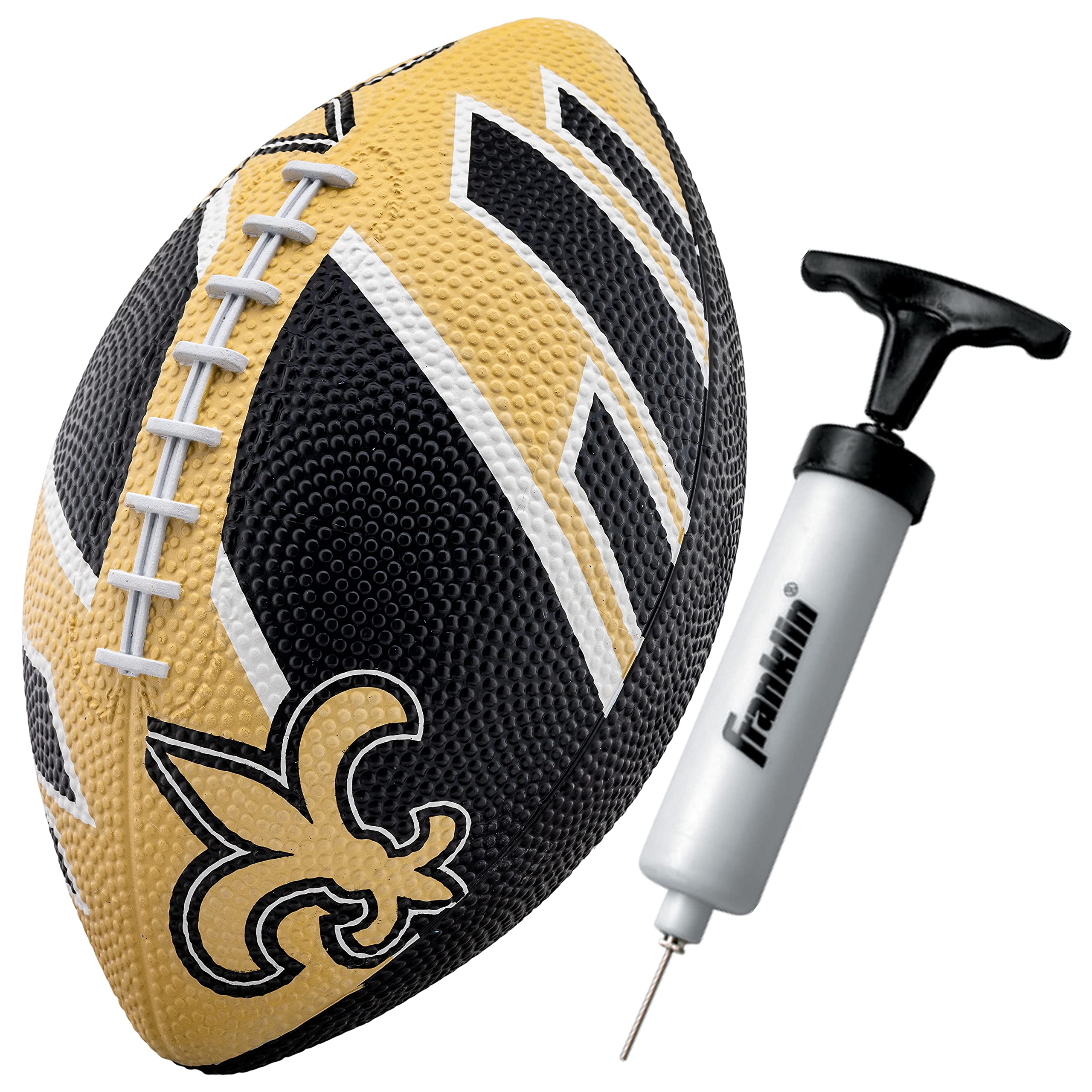 Franklin Sports NFL Team Footballs - Rubber Youth Mini Footballs for All NFL Teams - Kids Junior 8.5" Football - Official NFL Licensed Footballs